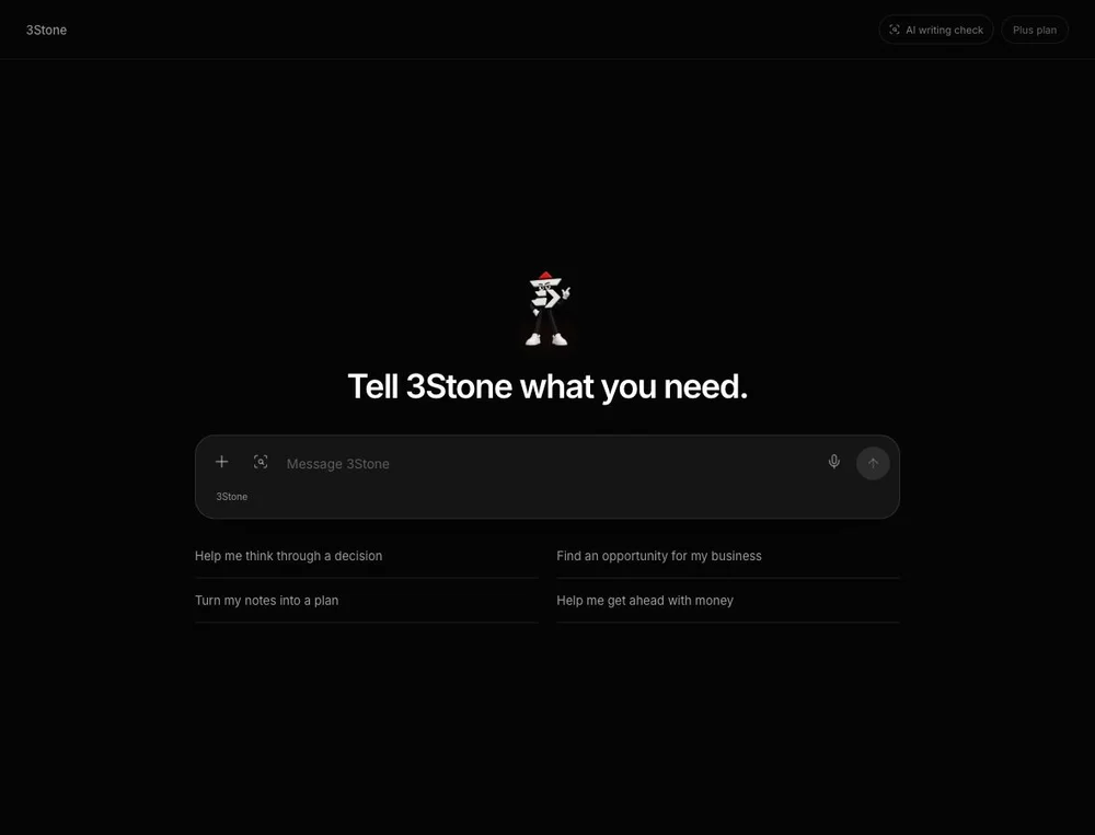 The current 3Stone conversational product interface